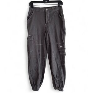 Rachel Paige Gray Cargo Jogger Pants Size M